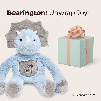 Lil' Tracer The Tooth Fairy Dino Plush, 12 Inch Dinosaur Stuffed Animal, Blue