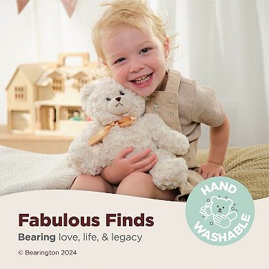 Lil' Huggles the Teddy Bear: Hand-Sewn 10 Tall Creamy White Stuffed Bear