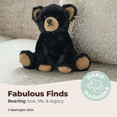 Lil' Huck Small Plush Stuffed Animal Black Bear, 7 Inches