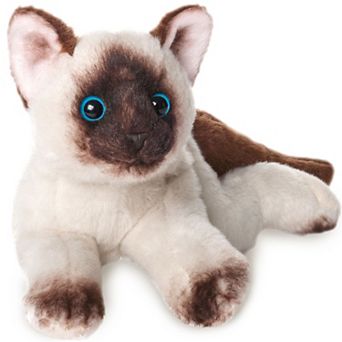 8" Cat Lil’ Cleo Siamese Cat- Long Stuffed Plush Cat with Ultra-Soft Faux-Fur