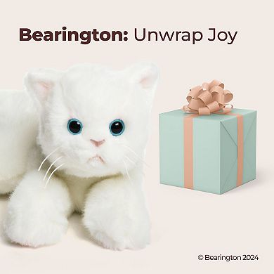 15 Inch Cat Muffin Plush Stuffed Animal White Cat, Kitten