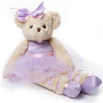 15" Teddy Bear Ballerina Dance Stuffed Animals for Girls - Purple