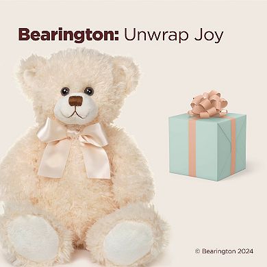 Brumby, 17 Inch White Teddy Bear Stuffed Animal, Snuggle Bear, Gift for Birthday