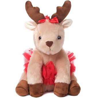 Darling Dancer Ballerina Reindeer Stuffed Animal, 7 in Reindeer Christmas Doll