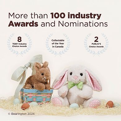 Bubba The Stuffed Rabbit, 10.5" Brown Bunny Stuffed Animal