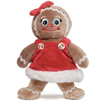 Holly Ginger Gingerbread Plush, 10 Inch Christmas Doll, Christmas Gift for Kids