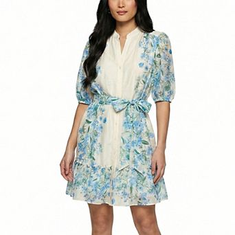 Women's Taylor Floral Button Front Shirt Dress