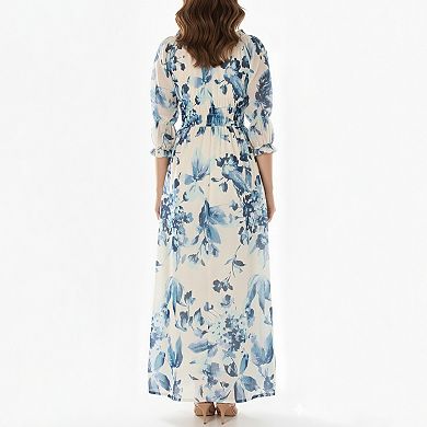 Women's Taylor Floral V-Neck A-Line Dress