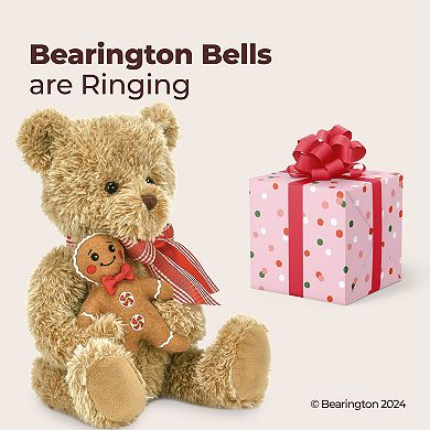 Ginger & Brad Gingerbread Plush, 15 Inch Christmas Teddy Bear, Holiday Bears