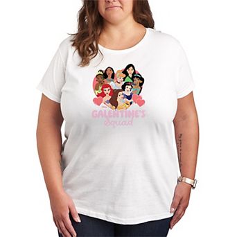 Plus Size Disney Princess Galentine's Squad Graphic Tee
