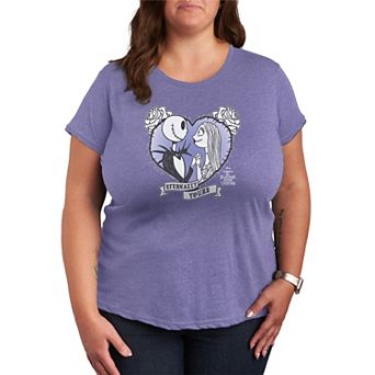 Plus Size Disney's The Nightmare Before Christmas Jack & Sally Graphic Tee