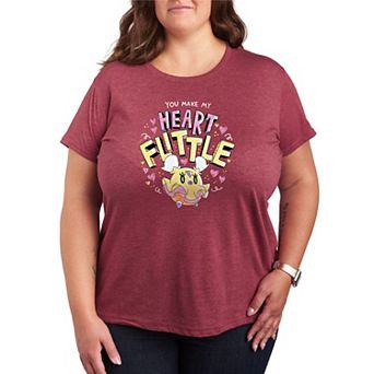 Plus Size Pokémon You Make My Heart Flittle Graphic Tee