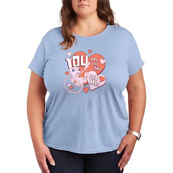 Plus Size Pokémon Mew You Are The One For Me Graphic Tee