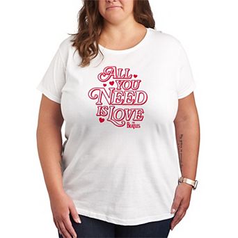 Plus Size The Beatles All You Need Is Love Graphic Tee