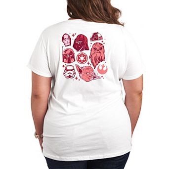 Plus Size Star Wars Valentine's Day Grid Graphic Tee