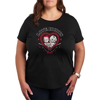 Plus Size Chucky Love Hurts Graphic Tee