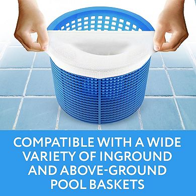 [20-Pack] Pool Skimmer Socks - Excellent Savers for Pool Baskets and Skimmers