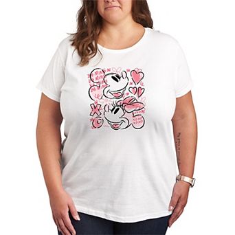 Plus Size Disney's Mickey & Minnie XOXO Sketch Graphic Tee