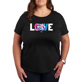 Plus Size Disney's Lilo & Stitch Love Stitch & Angel Graphic Tee