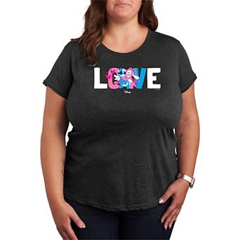 Plus Size Disney's Lilo & Stitch Love Stitch & Angel Graphic Tee