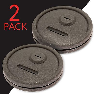 2 Pack Thermometer and Probe Grommet for Grills - Compatible with Weber and More