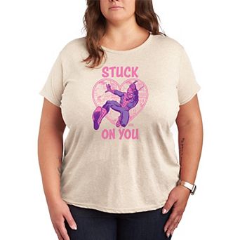 Plus Size Spider-Man Stuck On You Graphic Tee