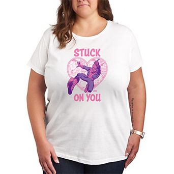 Plus Size Spider-Man Stuck On You Graphic Tee