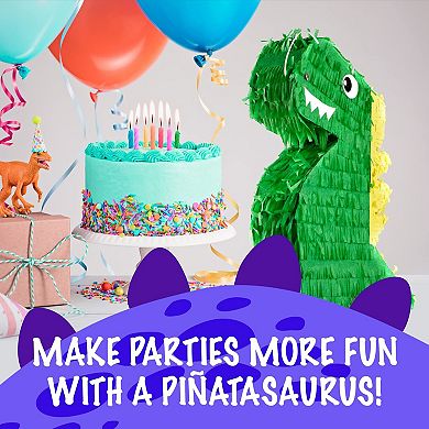Dinosaur Pinata with Blind-Fold & Baton for Birthday Party
