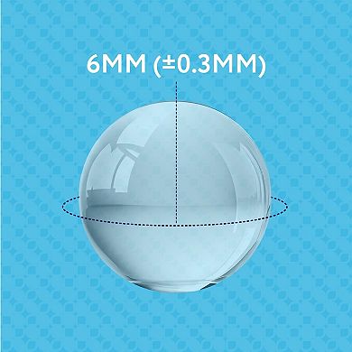 Quartz Pearl Beads Balls - 20 Pack - 6mm OD Clear Quartz Crystal Spacer Beads