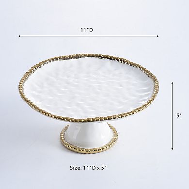 Pampa Bay Golden Salerno Round Cake Stand