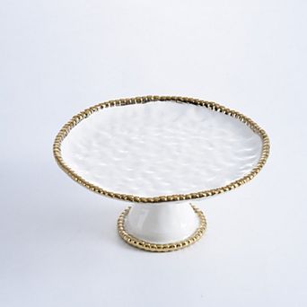 Pampa Bay Golden Salerno Round Cake Stand