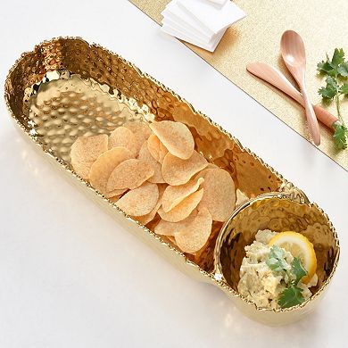 Pampa Bay Golden Millennium Chip and Dip Bowl