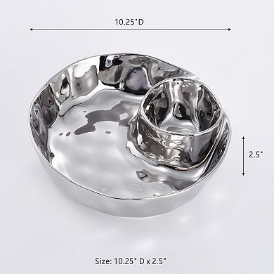 Pampa Bay Thin And Simple Round Chip and Dip Bowl