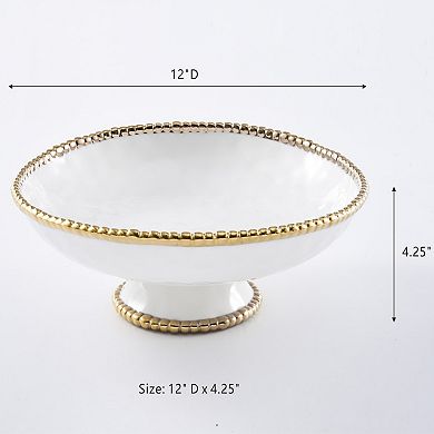 Pampa Bay Golden Salerno Footed Bowl