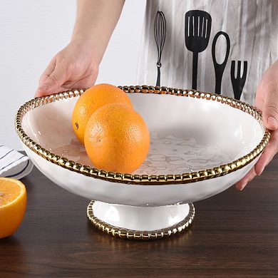 Pampa Bay Golden Salerno Footed Bowl