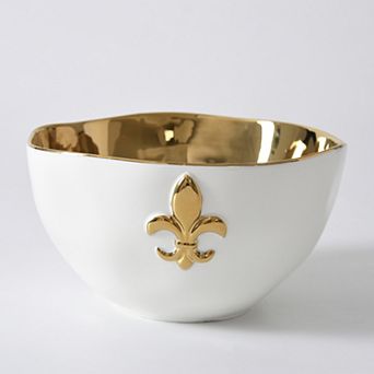 Pampa Bay Fleur De Lis Large Bowl