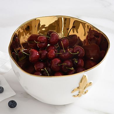 Pampa Bay Fleur De Lis Large Bowl