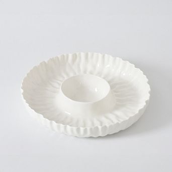 Pampa Bay Mascali Bianca Chip & Dip Serving Bowl
