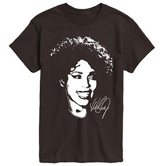 Men's Whitney Houston Portrait Graphic Tee
