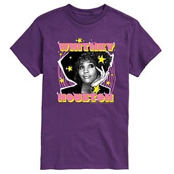 Men's Whitney Houston Stars Graphic Tee