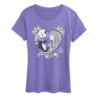 Women's Disney's The Nightmare Before Christmas Jack & Sally Graphic Tee