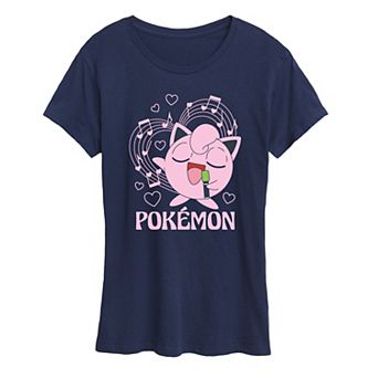 Women's Pokémon Jigglypuff Hearts & Music Graphic Tee
