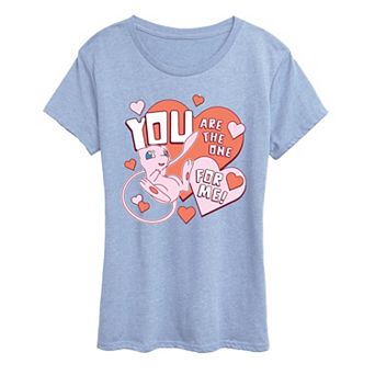 Women's Pokémon Mew You Are The One For Me Graphic Tee