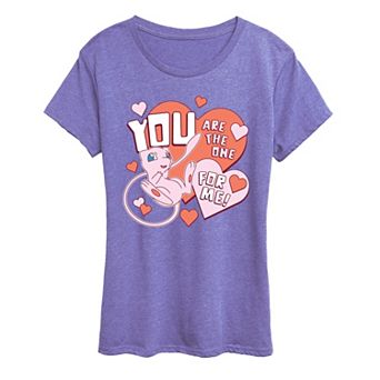 Women's Pokémon Mew You Are The One For Me Graphic Tee