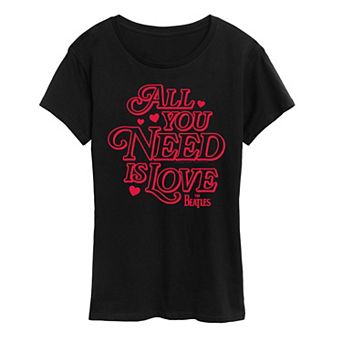 Women's The Beatles All You Need Is Love Graphic Tee