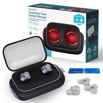 HoMedics Cordless All-Body Massager with Soothing Heat & Interchangeable Attachments