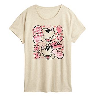 Women's Disney's Mickey & Minnie XOXO Sketch Graphic Tee