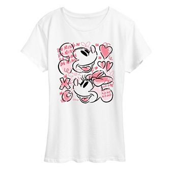 Women's Disney's Mickey & Minnie XOXO Sketch Graphic Tee