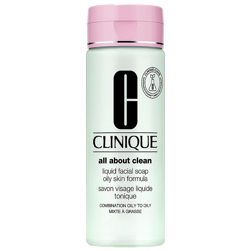 Clinique All About Clean Liquid Facial Soap - Oily - 6.7oz - Ulta Beauty: With Aloe, Hypoallergenic, Oil-Free, Vegan