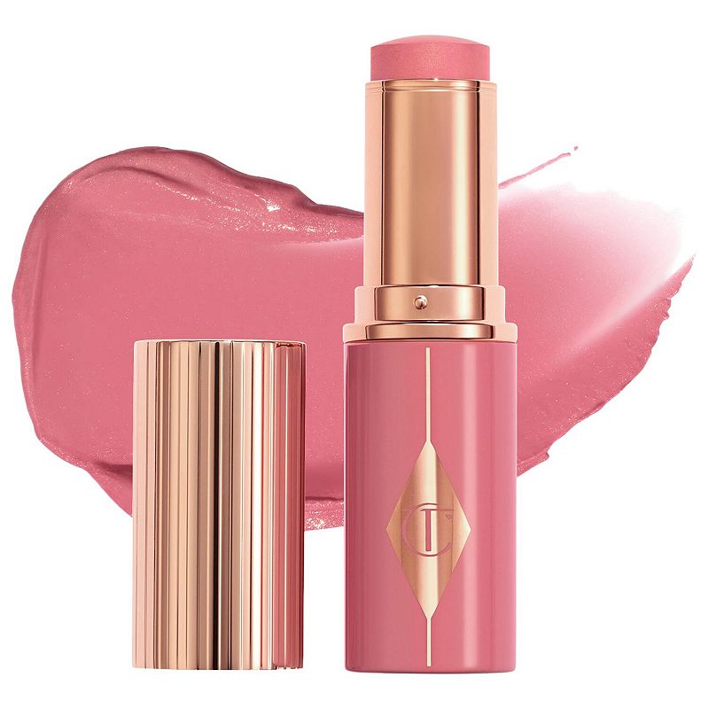 Charlotte Tilbury Unreal Lip + Cheek Glow Blush Stick with Hyaluronic Acid,